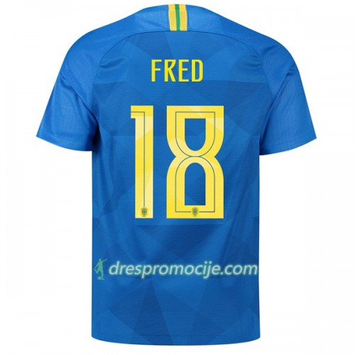 Brazil Dres Fred 18 Gostujući Svjetsko prvenstvo 2018 Brazil Dres Fred 18 Gostujući Svjetsko prvenstvo 2018